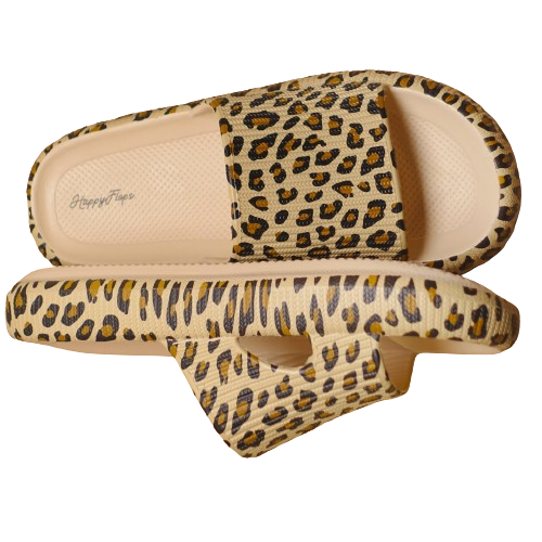 Puma slides leopard hotsell